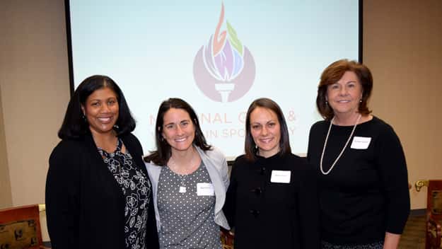 Carrie LeCrom and guest speakers at CSL’s celebration of National Girls and Wome